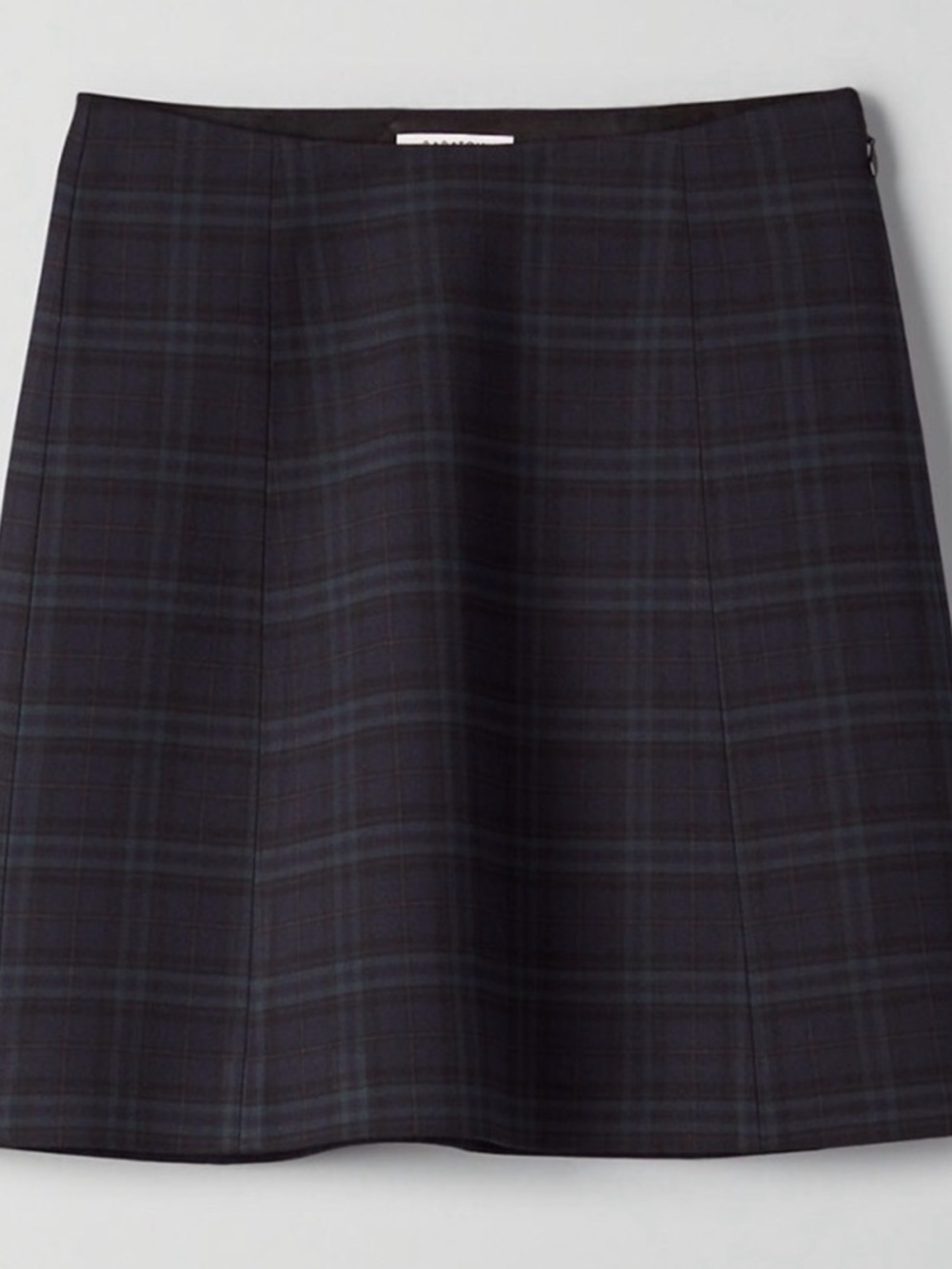 Aritzia Plaid Pencil Skirt in Black and Navy